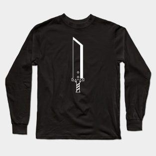 Minimalist Buster Sword Final Fantasy Long Sleeve T-Shirt